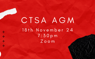 AGM – Monday 18th November 2024, Zoom – 7:30pm